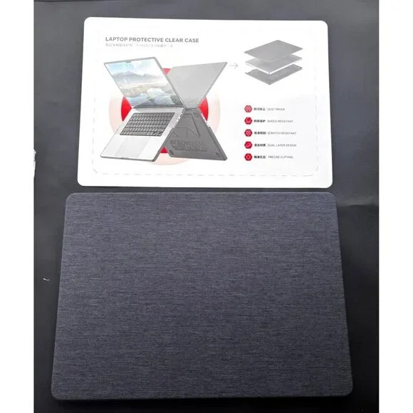 LaptopProtective Case With Vent Cutouts Shockproof Fits Macbook Air Laptops 15" - Picture 4 of 9